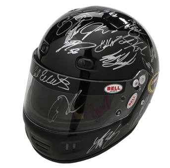 Multi-Signed Nascar Helmet Including Signatures of Gordon, Earnhardt Jr, Johnson, and Stewart
